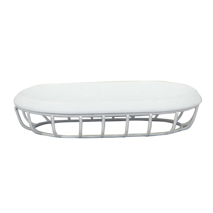 Porta sapone bianco - serie grid