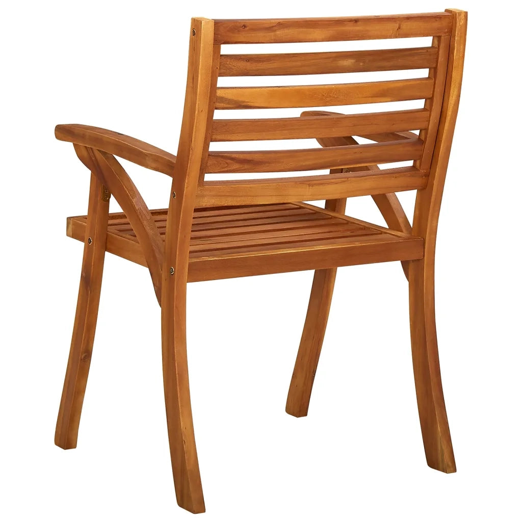 Sedie da Giardino con Cuscini 8 pz in Legno Massello di Acacia 3075210
