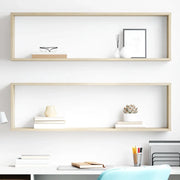 Mensole Parete a Cubo 2pz Rovere Sonoma 100x15x30cm Multistrato 807088