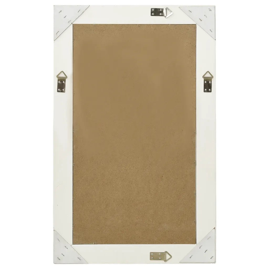Specchio da Parete | Specchio decorativo Stile Barocco 50x80 cm Bianco