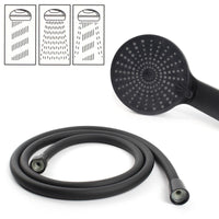 Set doccia nero opaco doccetta e flessibile doccia