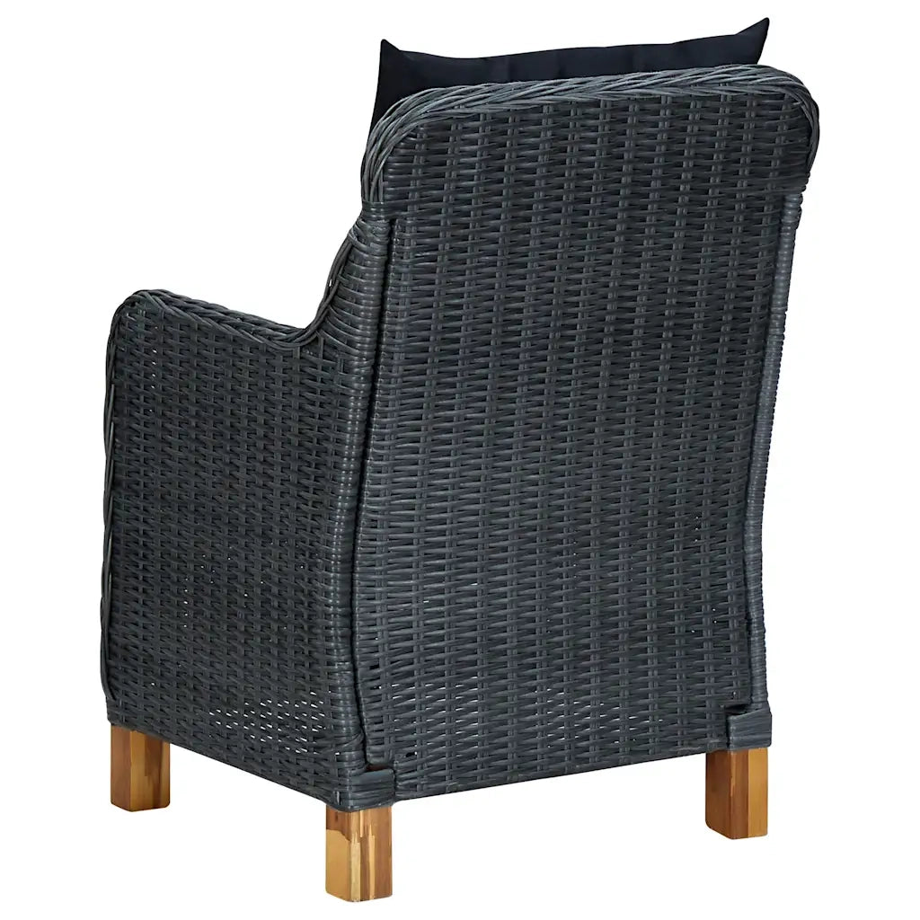 Set Mobili da Pranzo per Giardino 7 pz Grigio Scuro 3067939