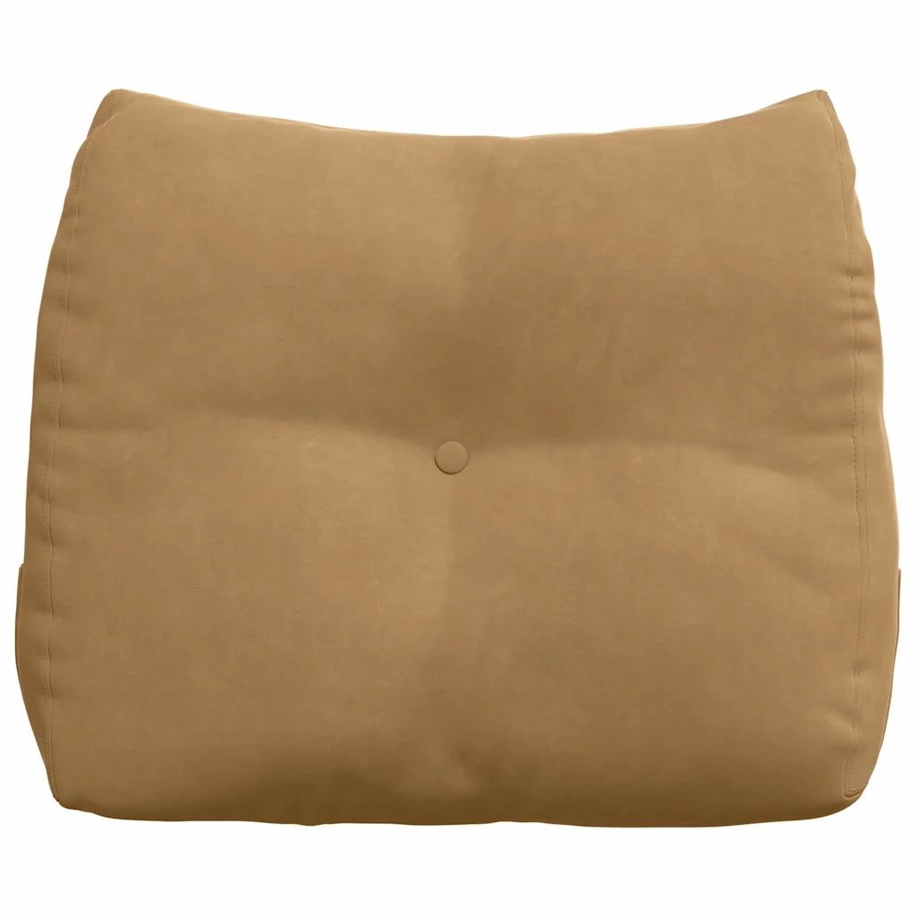 Cuscino per Schiena Marrone 60 x 24 x 50 cm Velluto 42014408
