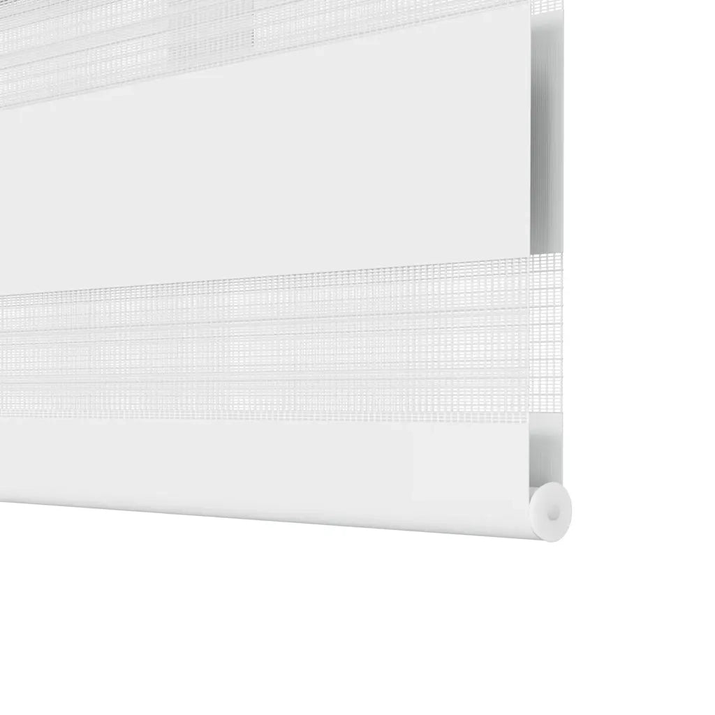 Tenda a rullo | Tenda avvolgibile zebrata 70,9x120 cm Tessuto Larghezza 66,7 cm bianco