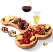 Tavolo per antipasto - Piatto di legno per formaggi - Scatola per formaggi con piatti di legno