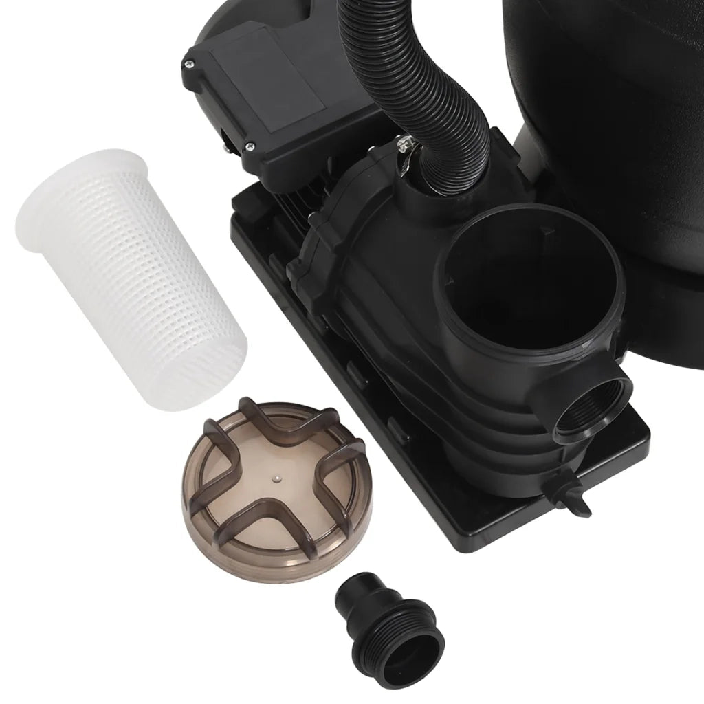 Filtro a Sabbia per Piscina con Prefiltro Nero CFW5098910