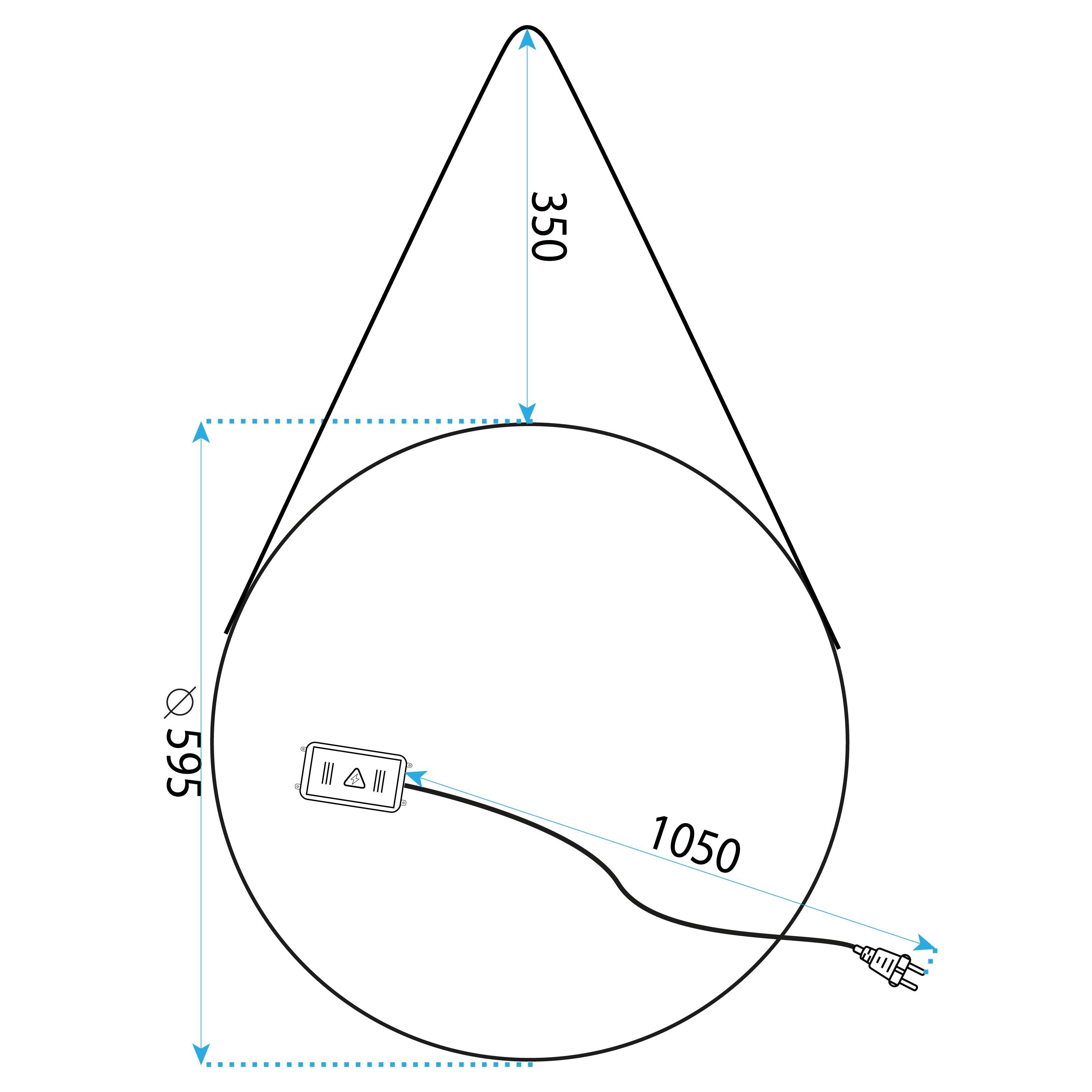 Specchio Led 60cm Yh-3339