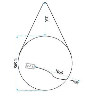 Specchio Led 60cm Yh-3339