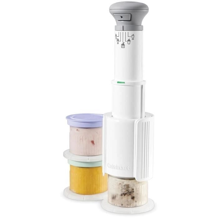 Gelatiera CUISINART - ICEFD10E - 250 W - 3 x 240 ml - Bianco
