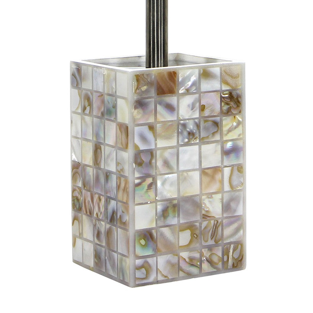 Porta scopino effetto madreperla - serie perl