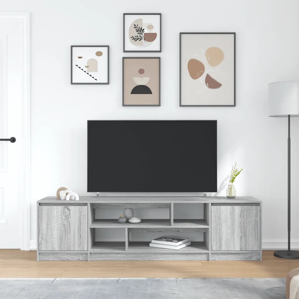 Mobile Porta TV-Mobile per TV-Credenza TV Grigio Sonoma 188,5x41x50 cm Legno Multistrato
