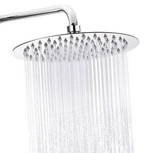 Soffione doccia tondo anticalcare da cm 30, doccia a pioggia