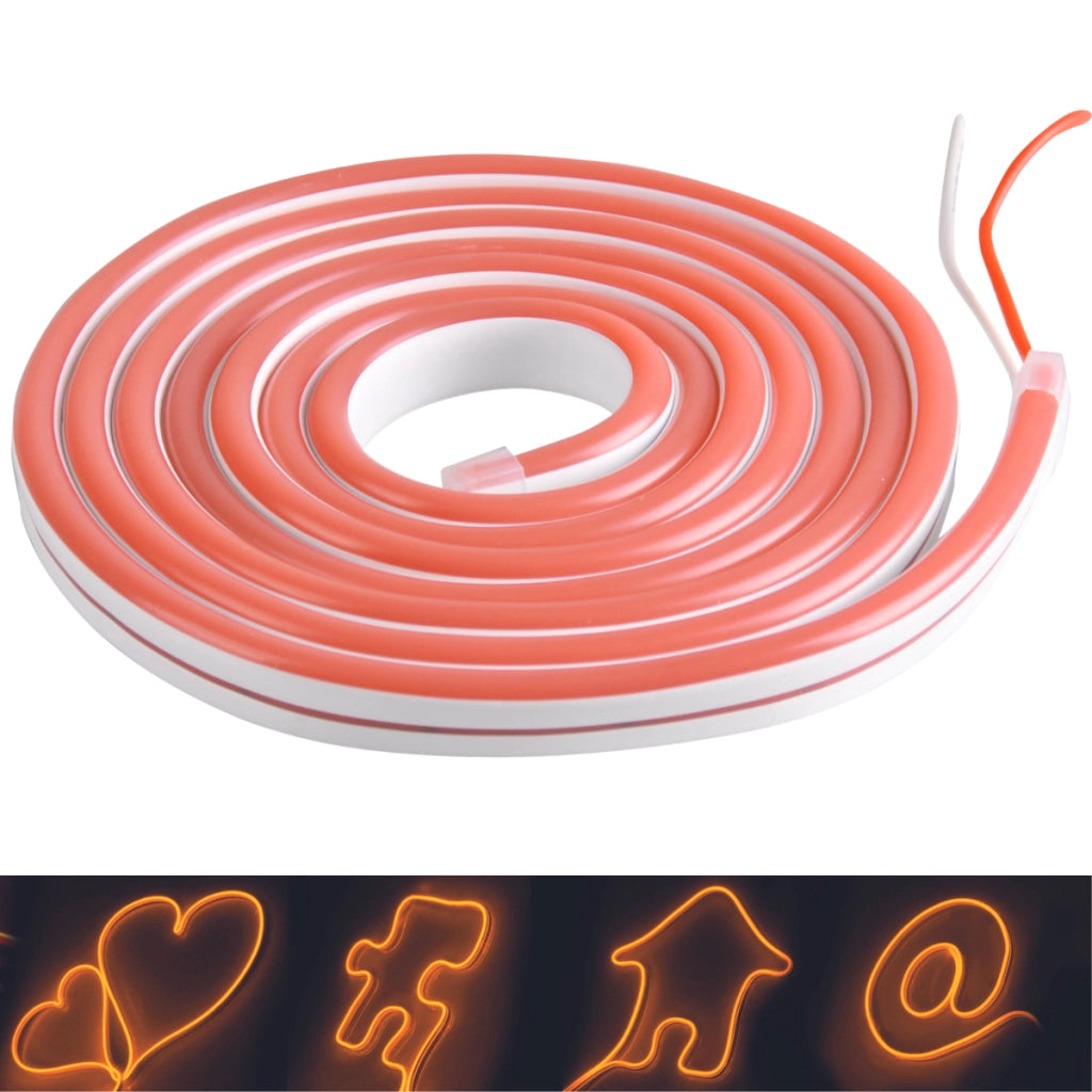 Striscia LED Neon flessibile 12V 2m Arancione IP65 Polux