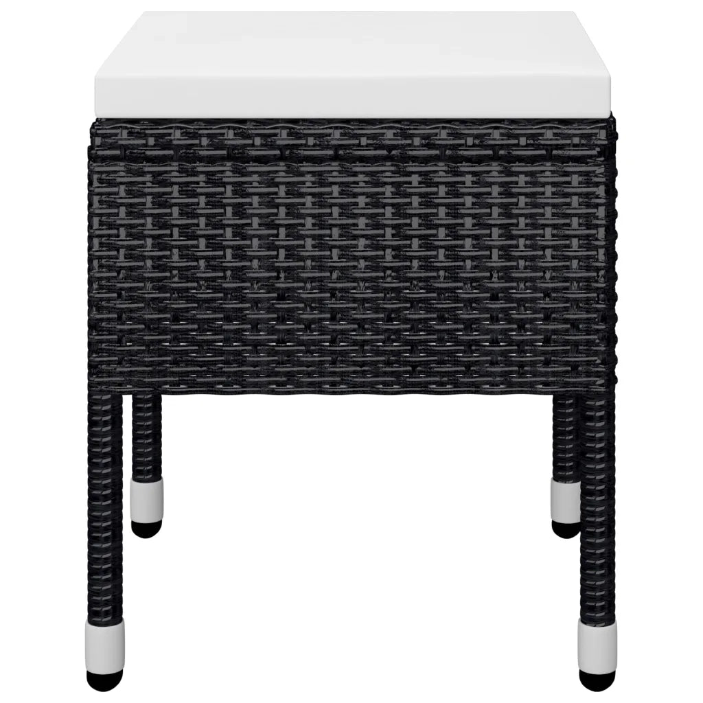 Set Mobili da Pranzo per Giardino 7 pz Nero 3067777