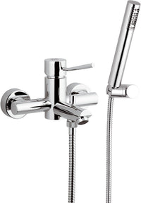 Rubinetto vasca esterno con doccia duplex - serie minimal