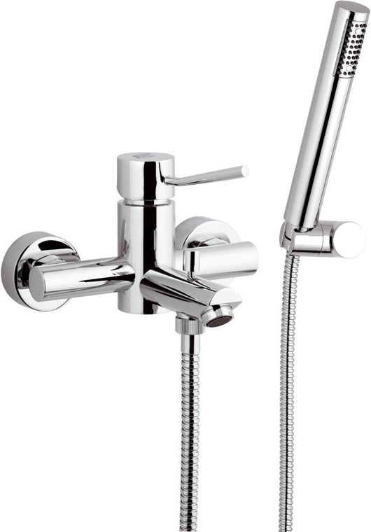 Rubinetto vasca esterno con doccia duplex - serie minimal