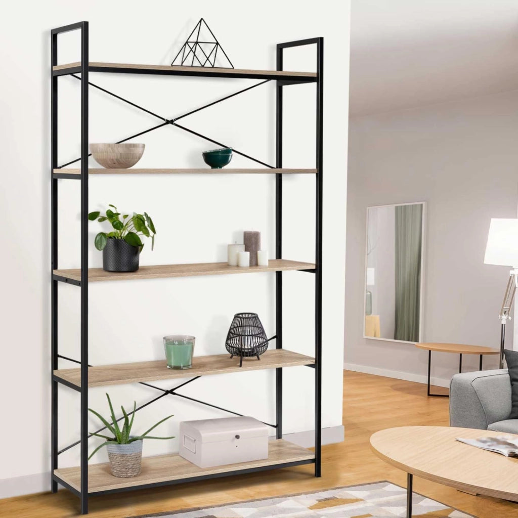 Scaffale XL 5 livelli DETROIT design industriale 170 cm