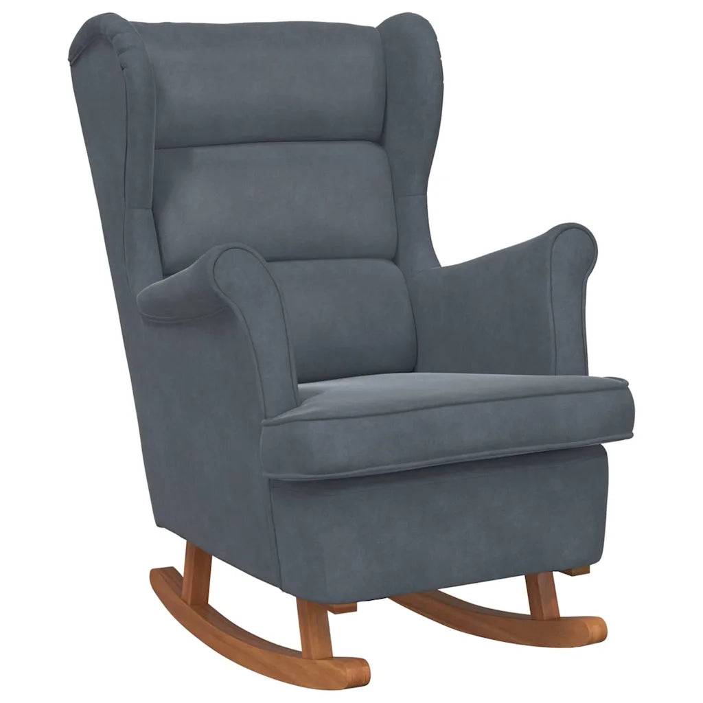 Sedia a dondolo Grigio scuro 92 x 71 x 100 cm Legno compensato 42012851