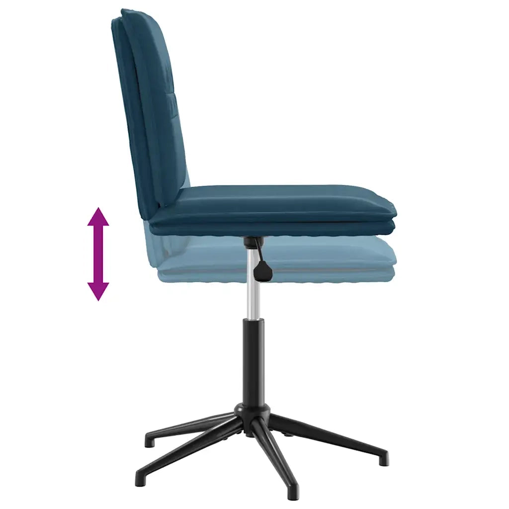Sedie da Pranzo 2 pz Blu in Velluto 3315377