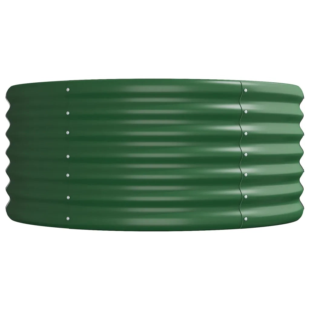 Letto Giardino Acciaio Zincato 512x80x36 cm Verde 318938