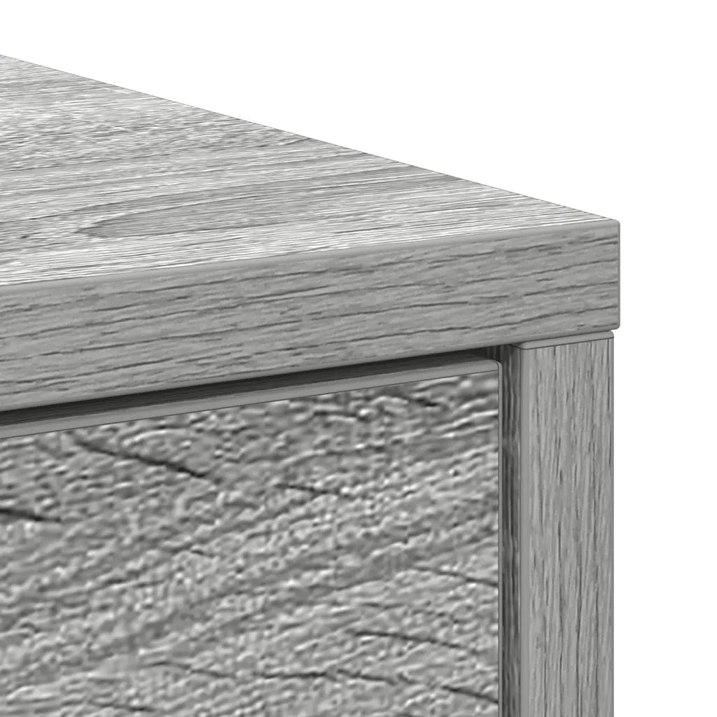 Credenza con Cassetti e Ante-Buffet-Armadio da cucina Grigio Sonoma 70,5x34x74,5 cm