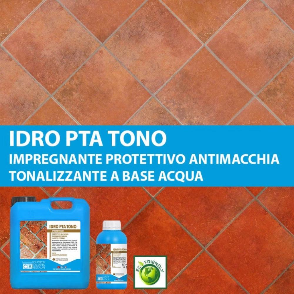 Impregnante protettivo antimacchia all'acqua pavimenti cotto idro pta 1 litro