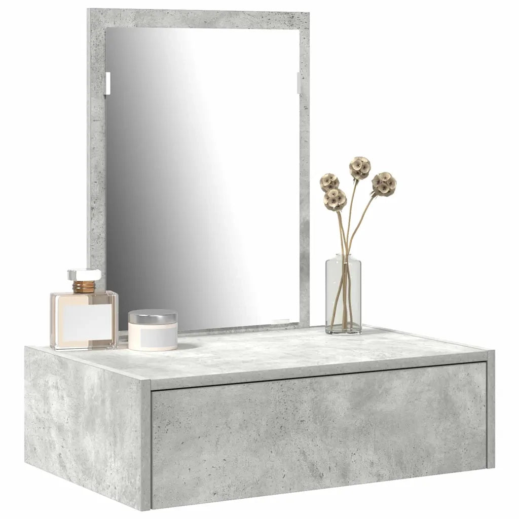 Toeletta | Tavolo da Trucco Grigio 60 x 40 x 70 cm Legno multistrato