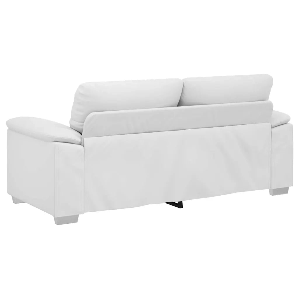 Divano a 2 posti Bianco in Similpelle 180x81x84 cm 4105344