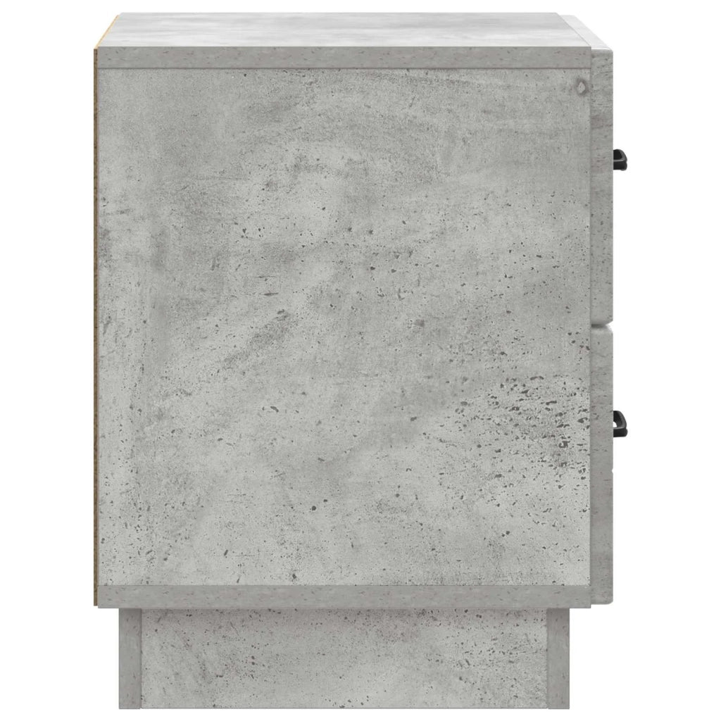 Armadio da Notte 2 pcs Grigio Cemento 43 x 34,5 x 44,5 cm 895222