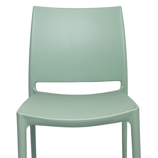Sedia da sala da pranzo Altea in plastica colore Verde Salvia modello comfort