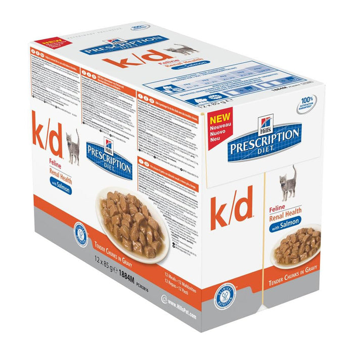 Prescription Diet K/D Feline Tender Chunks Gravy Umido Salmone - 12 Buste X 85G