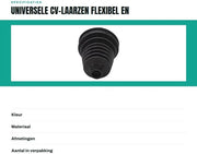 Set di Stivali CV 2 Pezzi - Molto Flessibili - Protezione - Estensione della Durata di Vita - Facile da Installare - Progettazione Ripiegabile - Cappotti di Accoppiamento