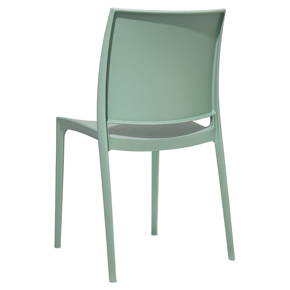 Sedia da sala da pranzo Altea in plastica colore Verde Salvia modello comfort