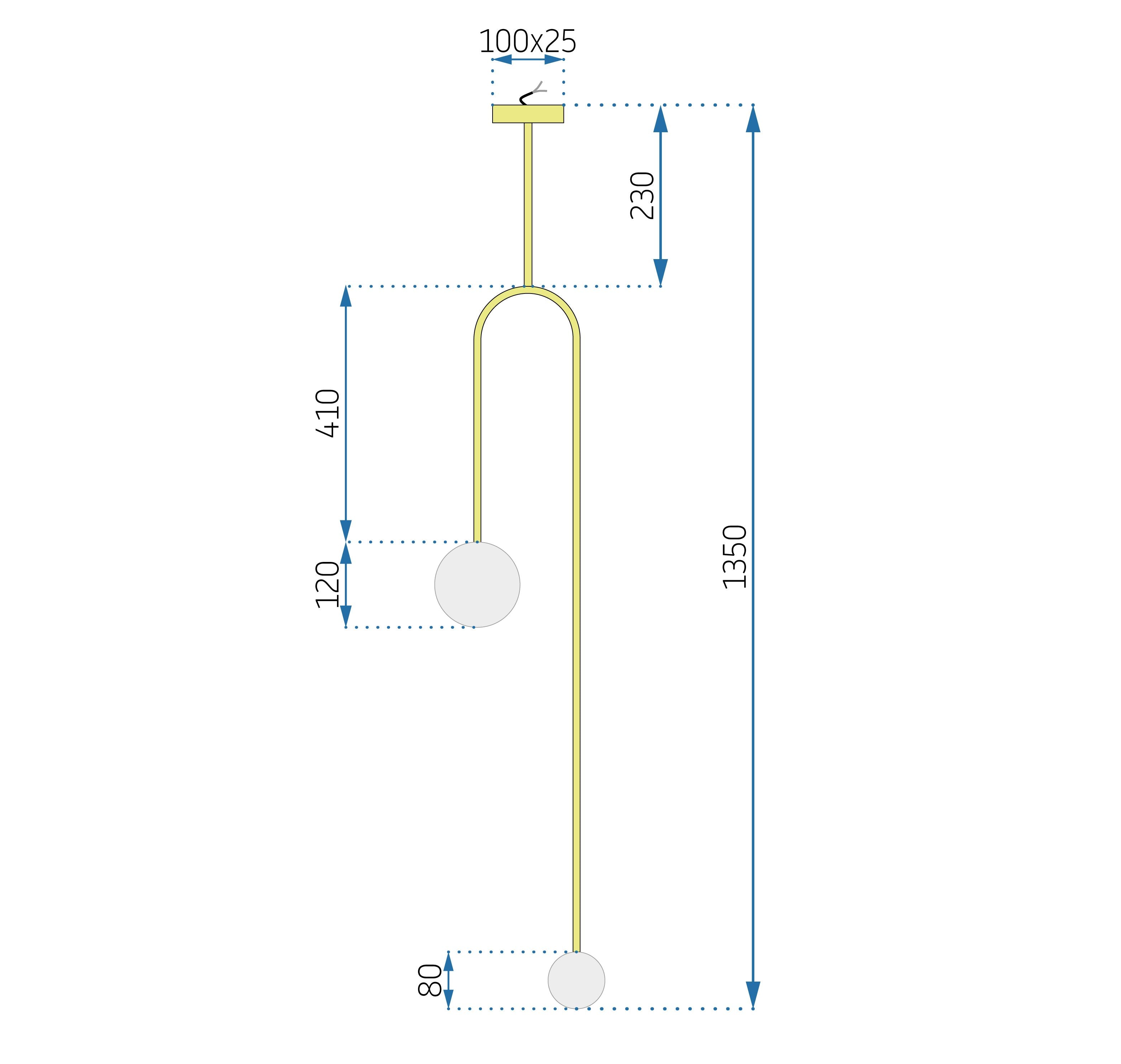 Lampada Gold APP964-2CP