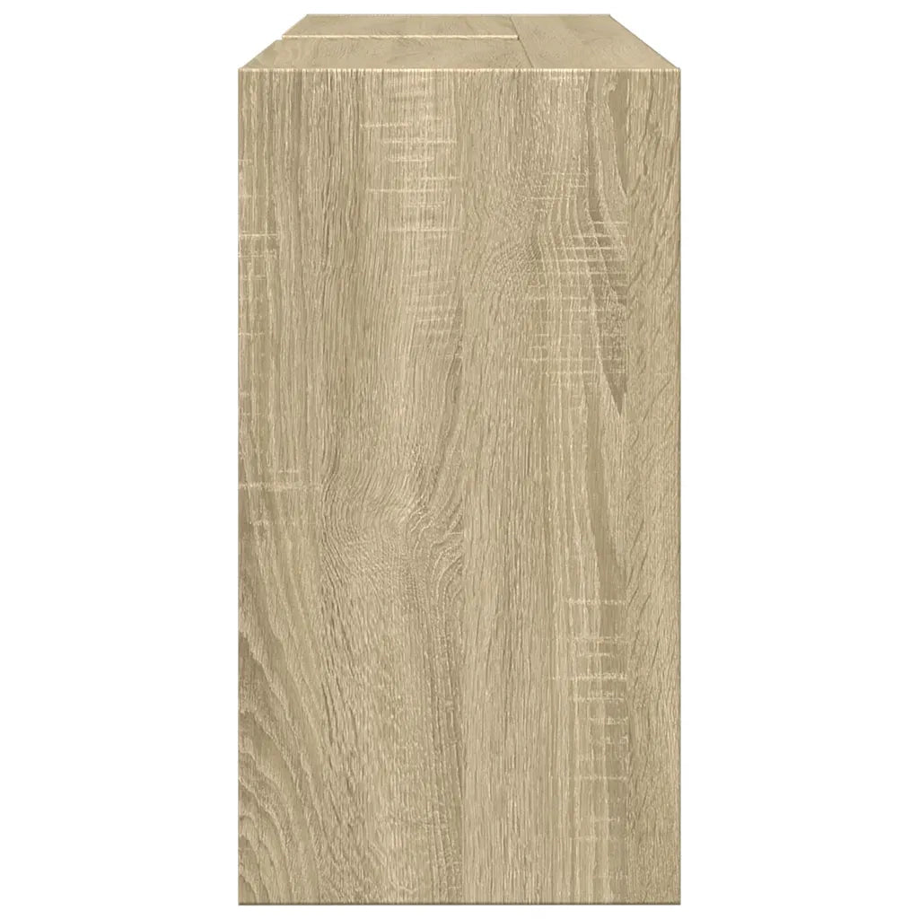 Mobiletto sottolavello moderno con contenitore 90 x 29 x 55 cm realizzato in legno composito di rovere Sonoma 02_0049543
