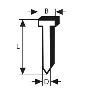 CONFEZIONE 5000 CHIODI PER LEGNO BOSCH SK50 35G DA 35mm - 2608200515