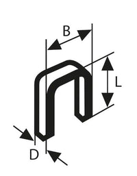CONFEZIONE 5000 SPILLI PER LEGNO BOSCH TK40 15G DA 15mm - 2608200700
