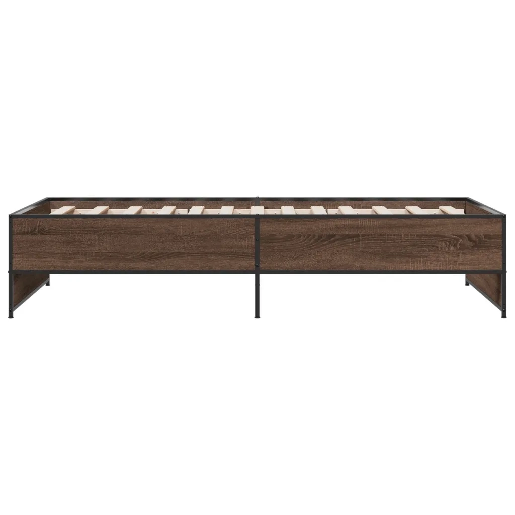 Giroletto Rovere Marrone 75x190 cm Legno Multistrato e Metallo