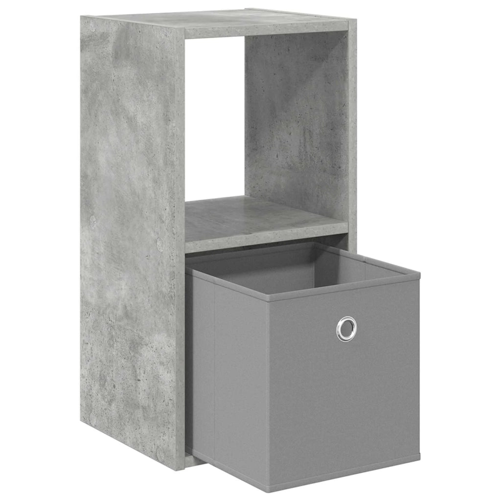 Comodino Grigio cemento 30,5 x 27 x 59,5 cm Legno multistrato 8000618