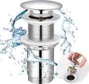 Afvoer garnitura per lavabo senza sovrappi lavabo stopper valvola di scarico ventile di scarico pop-up stopper di scarico in acciaio inossidabile SUS304 setaccio di scarico verniciato