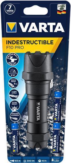 Varta INDESTRUCTIBLE F10 PRO Nero Torcia a mano LED