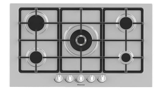 Hisense GM973XF piano cottura Acciaio inox Da incasso Gas 5 Fornello(i)