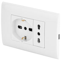 Poly Pool PP6094X presa energia 2x AC Bianco