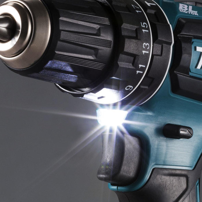 Makita DHP485Z trapano Senza chiave 1,1 kg Nero, Blu