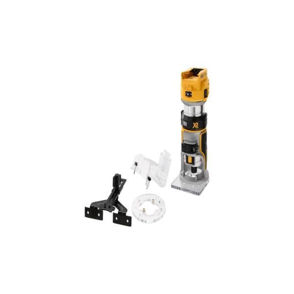DeWALT DCW604NT-XJ fresa verticale e tagliabordi Nero, Giallo 25500 Giri/min