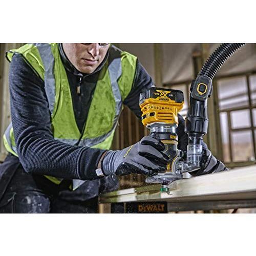 DeWALT DCW604NT-XJ fresa verticale e tagliabordi Nero, Giallo 25500 Giri/min