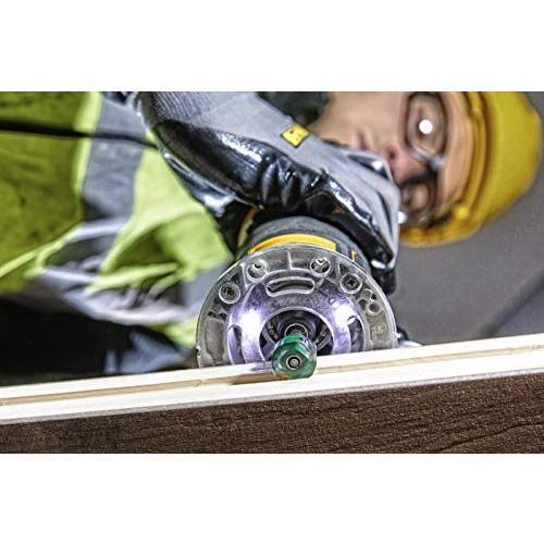 DeWALT DCW604NT-XJ fresa verticale e tagliabordi Nero, Giallo 25500 Giri/min