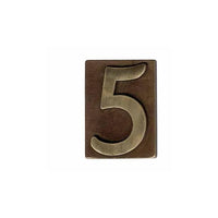 Lartistica Numero Civico Ottone Bronzato 9 60x80mm