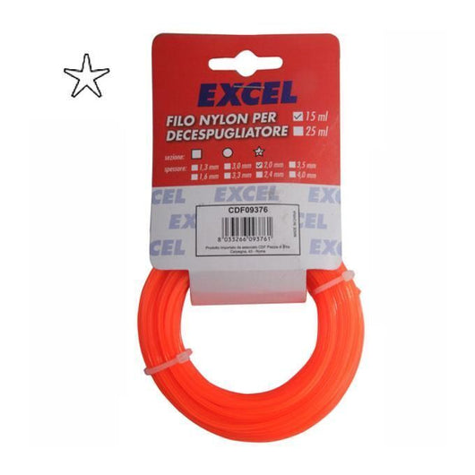 Excel Filo Nylon Pentagono 3,0Mm 15Mt