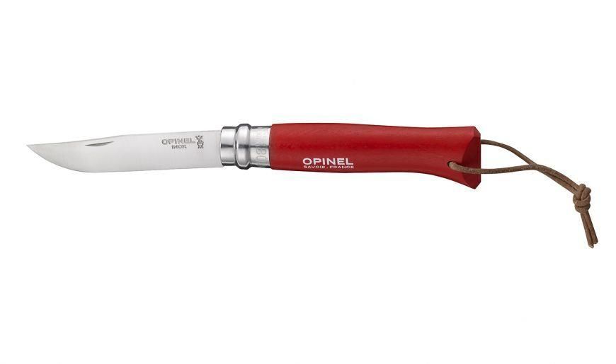 Opinel N°08 Camper/scout Rosso
